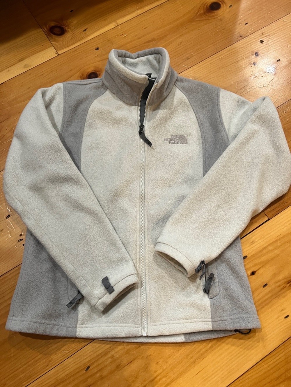The North Face Two-Tone Light and Medium Gray Fleece Jacket